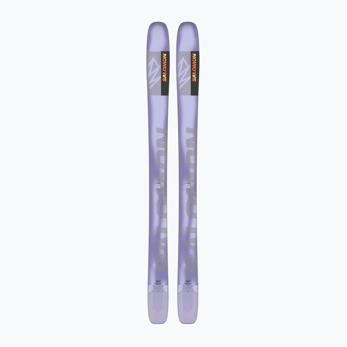 Salomon QST 106 + Skins sweet lavender/flame orange downhill skis 5