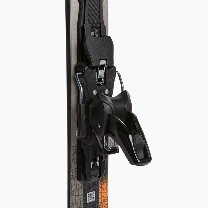 Salomon Stance 84 + M12 GW downhill skis black/neon orange/dove 5