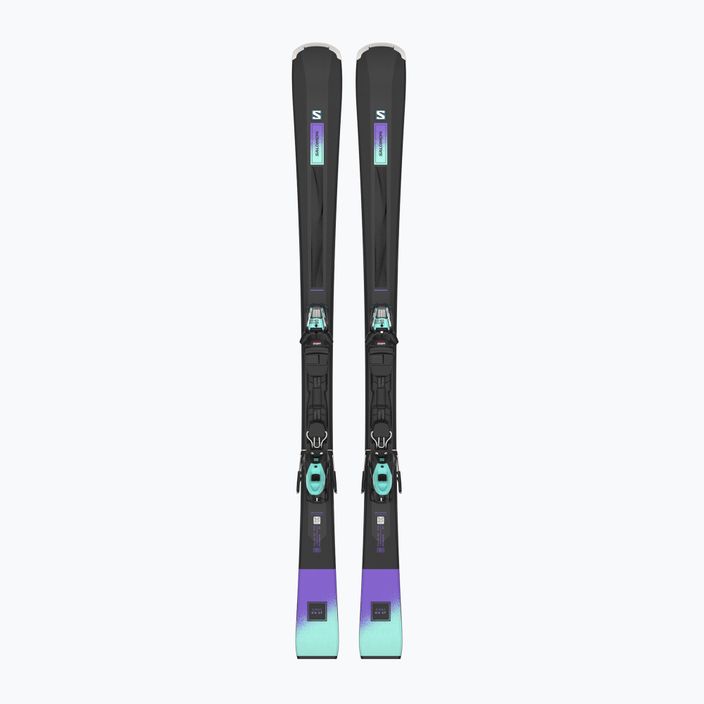 Women's downhill skis Salomon S/Max N6 XT + M10 GW black/paisley purple/beach glass 6