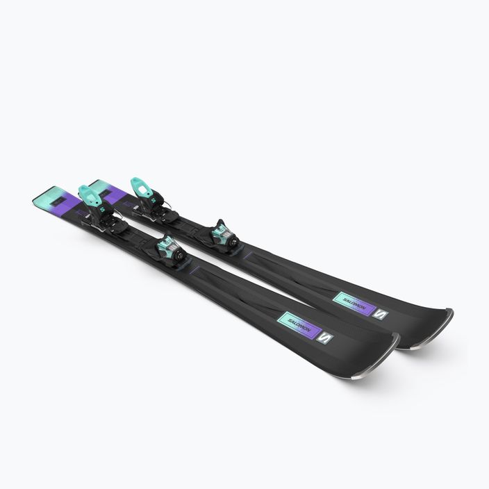 Women's downhill skis Salomon S/Max N6 XT + M10 GW black/paisley purple/beach glass 8