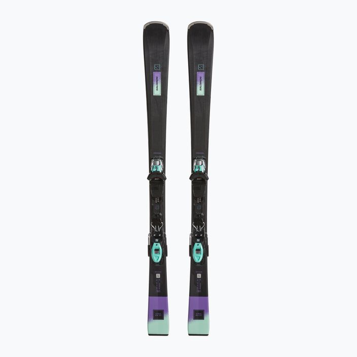 Women's downhill skis Salomon S/Max N6 XT + M10 GW black/paisley purple/beach glass