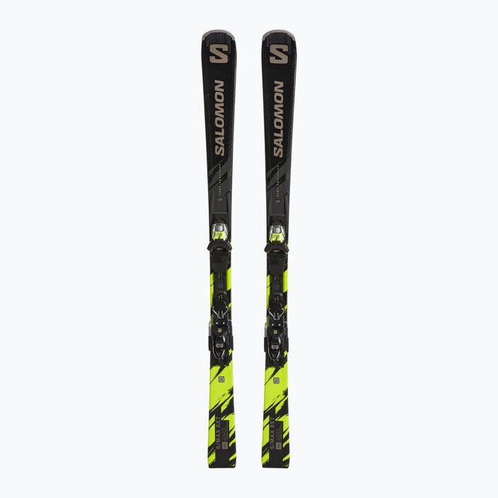 Salomon S/Max 8 XT + M11 GW black/driftwood/safety yellow downhill skis