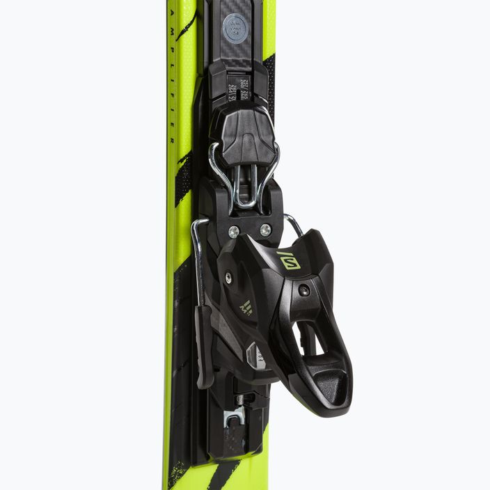 Salomon S/Max 8 XT + M11 GW black/driftwood/safety yellow downhill skis 5