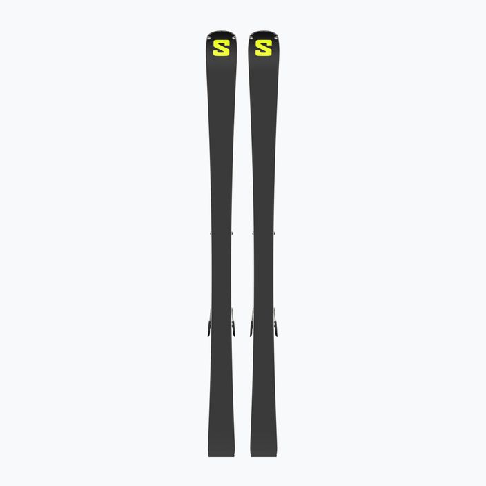 Salomon S/Max 8 XT + M11 GW black/driftwood/safety yellow downhill skis 7