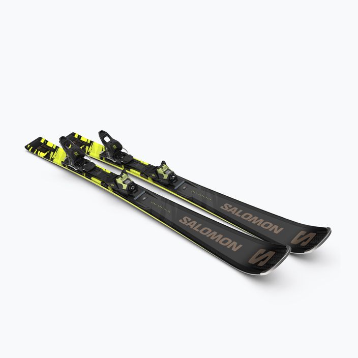 Salomon S/Max 8 XT + M11 GW black/driftwood/safety yellow downhill skis 8