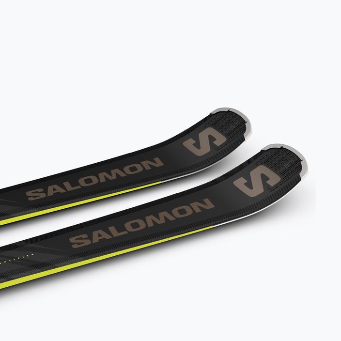 Salomon S/Max 8 XT + M11 GW black/driftwood/safety yellow downhill skis 9