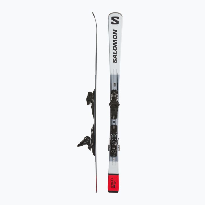 Salomon S/Max 4 + M10 GW L80 white/red/black downhill skis 2