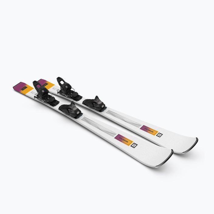 Women's downhill skis Salomon S/Max N°4 XT + M10 GW L8 white/neon turmeric/prune 6