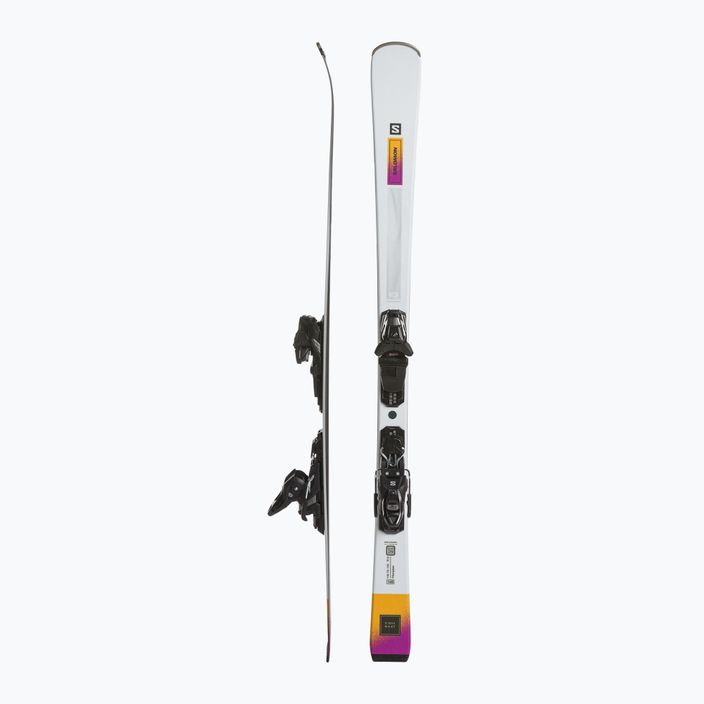 Women's downhill skis Salomon S/Max N°4 XT + M10 GW L8 white/neon turmeric/prune 2