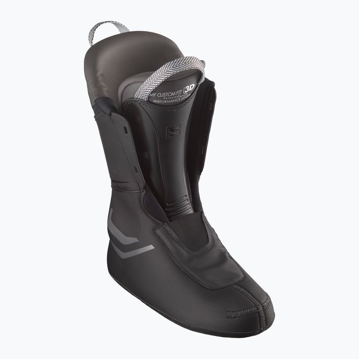 Men's ski boots Salomon S Pro MV 100 black/titanium met./belle 10