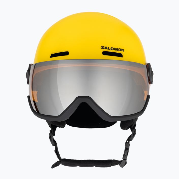 Children's ski helmet Salomon Orka Visor vibrant yellow 2