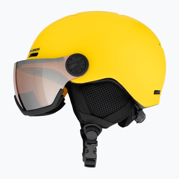Children's ski helmet Salomon Orka Visor vibrant yellow 5