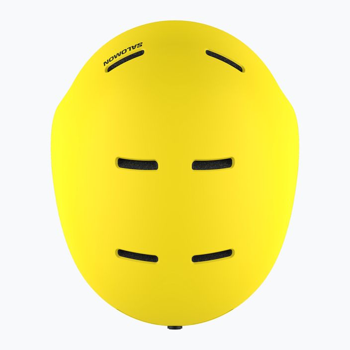 Salomon Orka vibrant yellow children's ski helmet 9