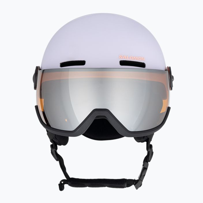 Children's ski helmet Salomon Orka Visor evening haze 2