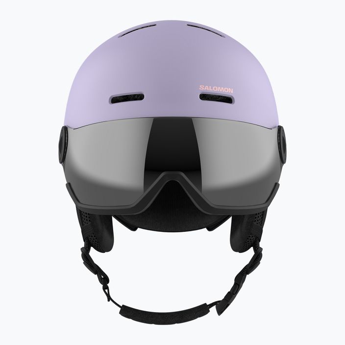 Children's ski helmet Salomon Orka Visor evening haze 8