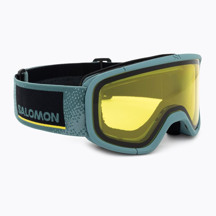 Salomon Lumi Flash atlantic blues/flash yellow children's ski goggles