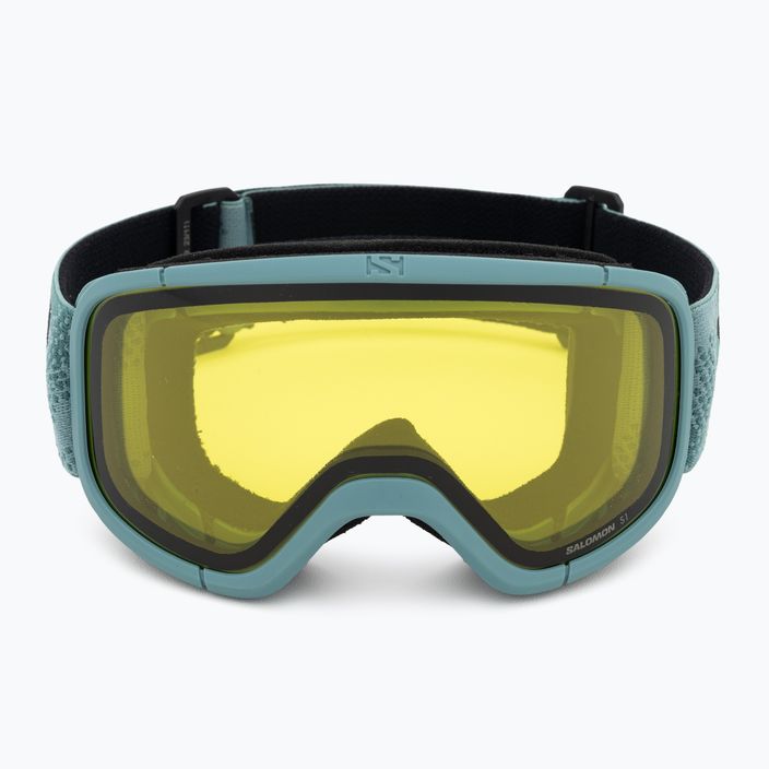 Salomon Lumi Flash atlantic blues/flash yellow children's ski goggles 2