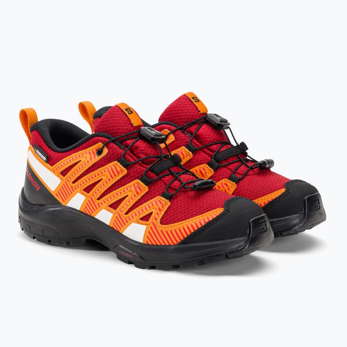 Salomon Xa Pro V8 CSWP red/black/opeppe children's trekking shoes 4