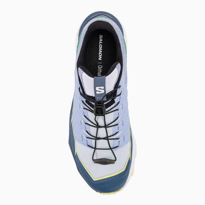 Salomon Thundercross heather/flint stone/charlock women's running shoes 6