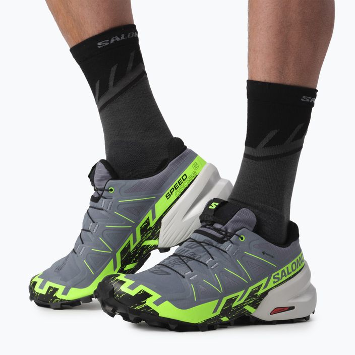 Salomon Speedcross 6 GTX men's running shoes flint/grgeck/black 4