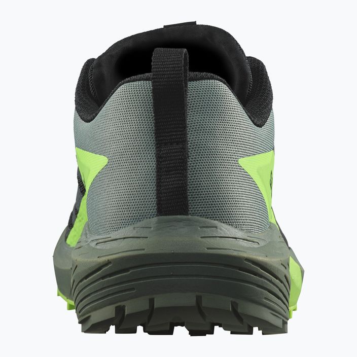 Men's running shoes Salomon Sense Ride 5 black/laurel wreath/green gecko 10