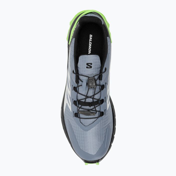 Salomon Supercross 4 men's running shoes flint stone/black/green gecko 7