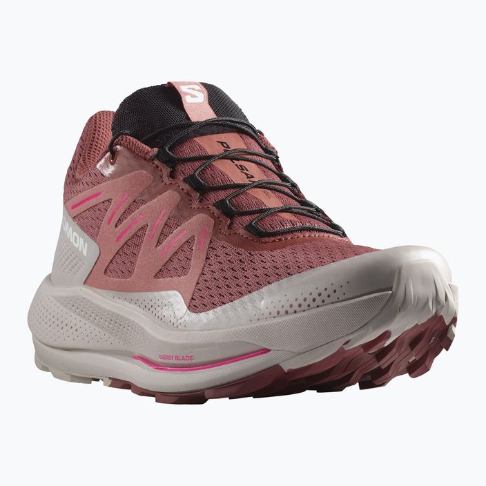 Salomon Pulsar Trail women's running shoes cow hide/ashes of roses/pink glo 11