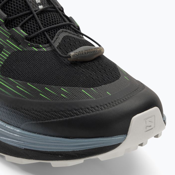 Men's running shoes Salomon Ultra Glide 2 black/flint stone/green gecko 7