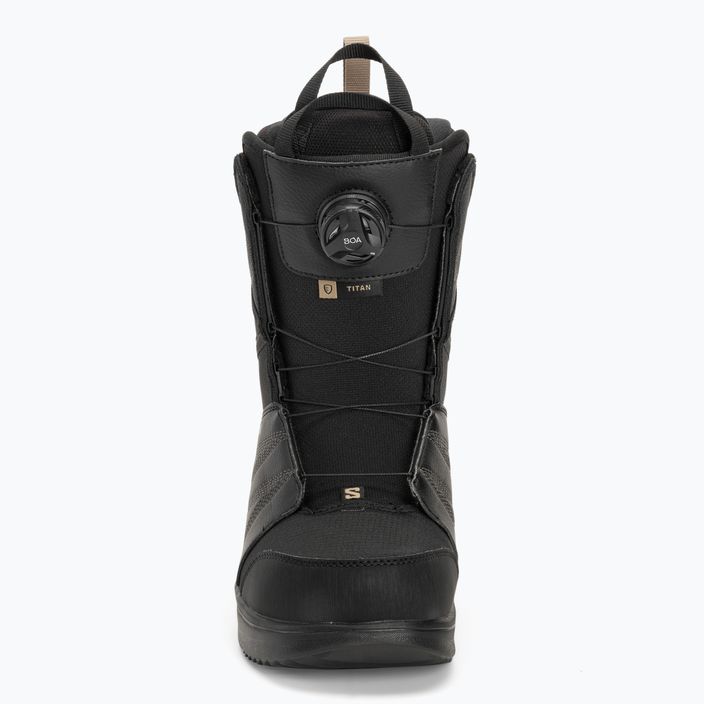 Men's snowboard boots Salomon Titan Boa black/black/roasted cashew 3