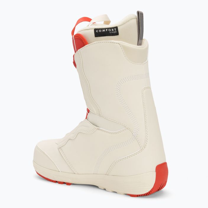 Women's snowboard boots Salomon Ivy Boa SJ Boa bleached sand/almond milk/aurora red 2