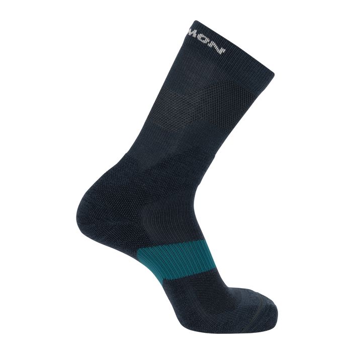 Salomon X Ultra Crew trekking socks carbon/stargazer/pearl blue 2