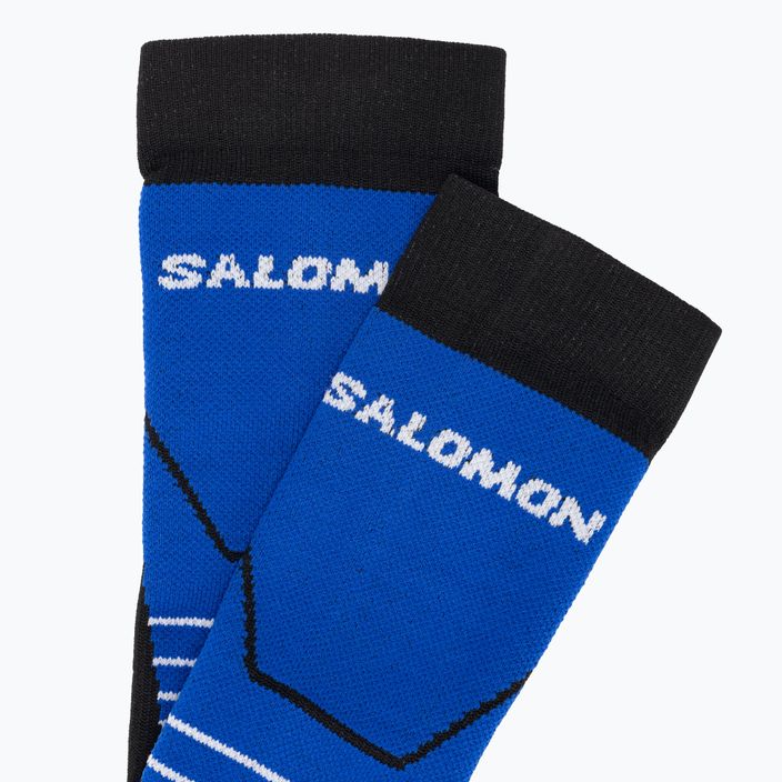 Salomon S/Pro ski socks black/dazzling blue/white 3