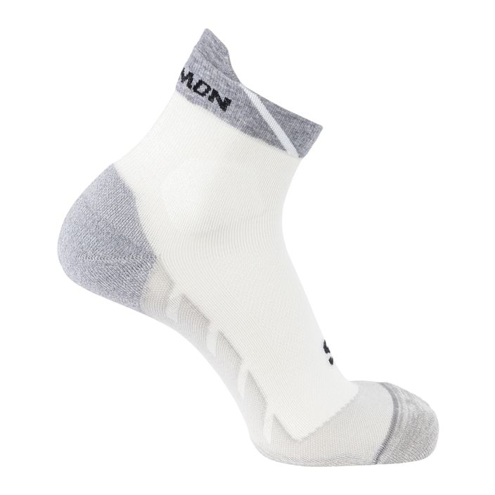 Salomon Speedcross Ankle white/light grey melange running socks 2