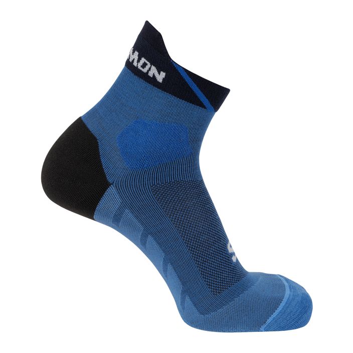 Salomon Speedcross Ankle running socks french blue/carbon/ibiza blue 2
