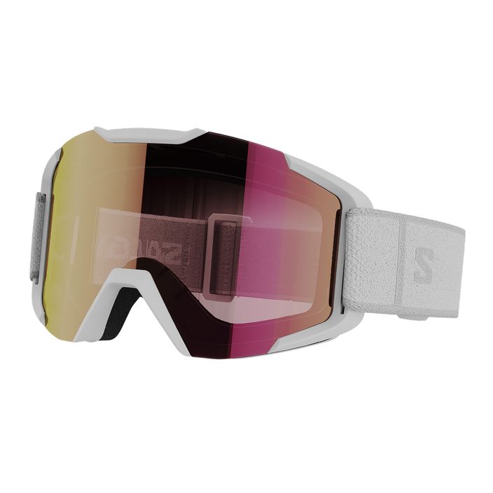 Salomon XV ski goggles white/ruby 2