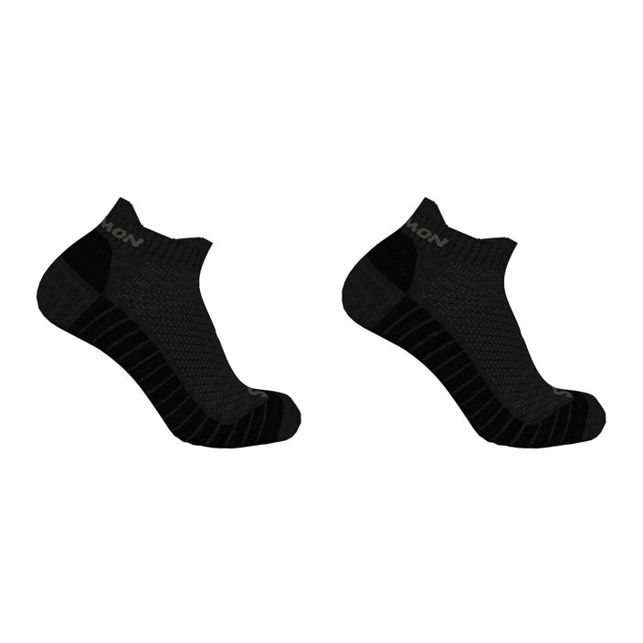 Salomon Aero Ankle running socks 2 pairs black/pewter 2
