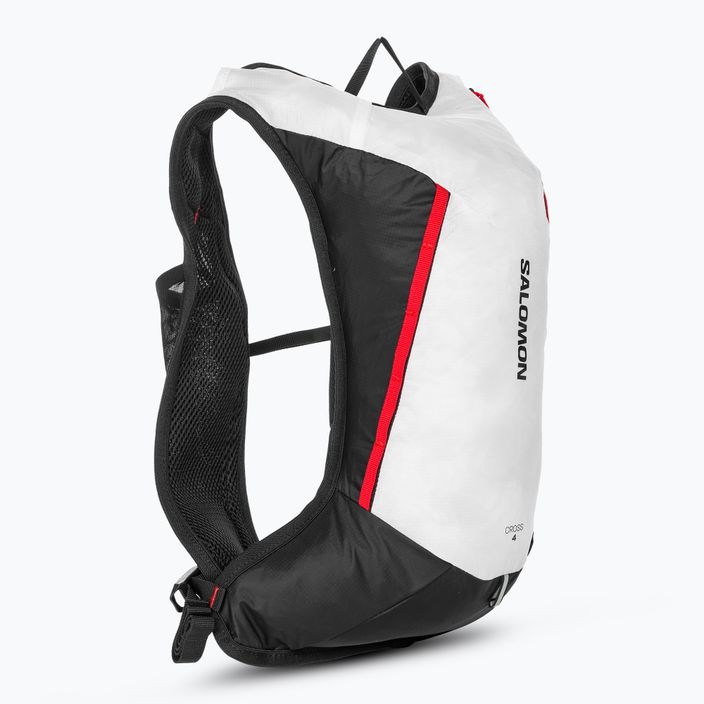 Salomon Cross 4 l white/black running backpack 4