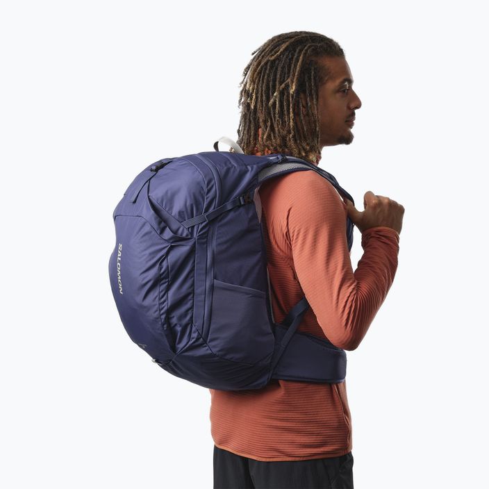 Salomon Trailblazer 30 l hiking backpack mazarine blue/ghost gray 3
