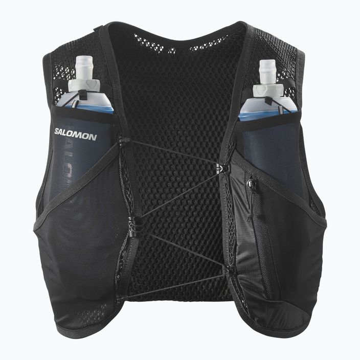 Salomon Active Skin 4 set black/metal running vest