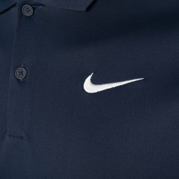 Men's tennis shirt Nike Court Dri-Fit Polo Solid obsidian/white 3