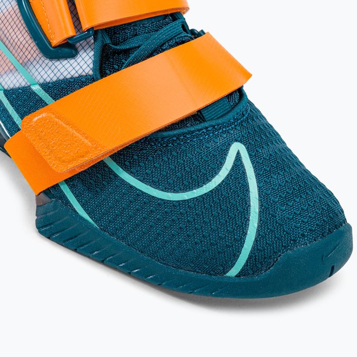 Nike Romaleos 4 blue/orange weightlifting shoes 7
