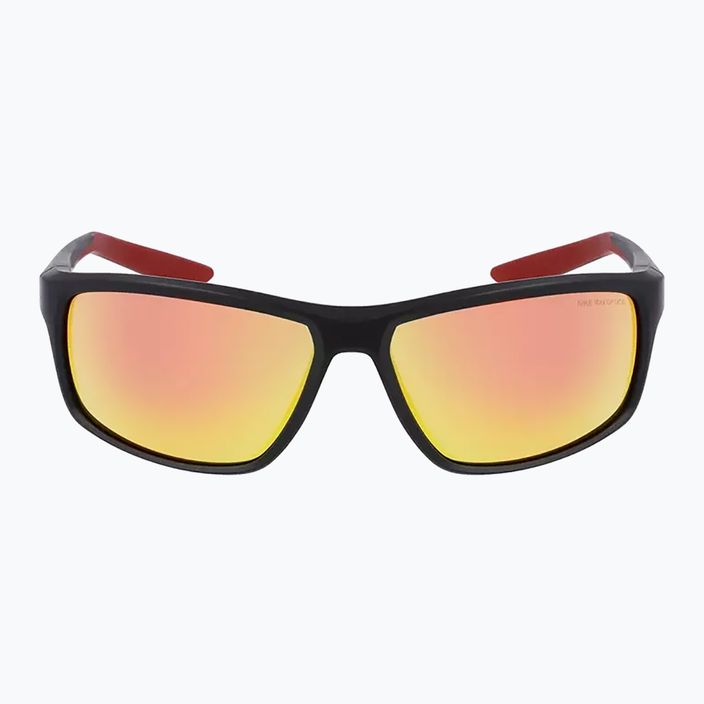 Nike Adrenaline 22 M matte black/university red/grey w/red lens sunglasses 9