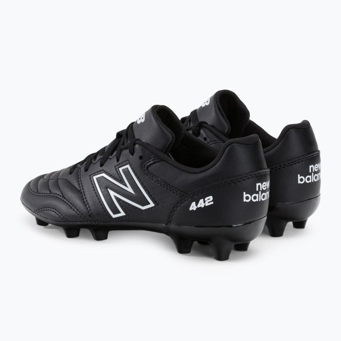 New Balance 442 V2 Academy FG children's football boots black JS43FBK2.M.035 3