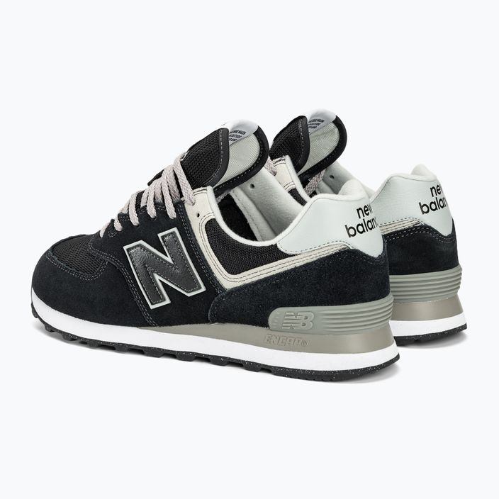 New Balance ML574 black NBML574EVB men's shoes 3