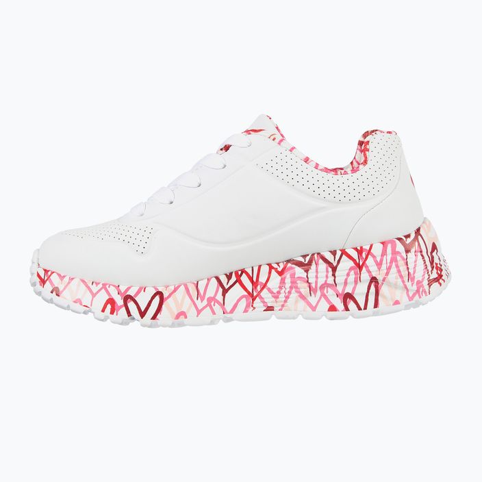 SKECHERS Uno Lite Lovely Luv white/red/pink children's sneakers 13