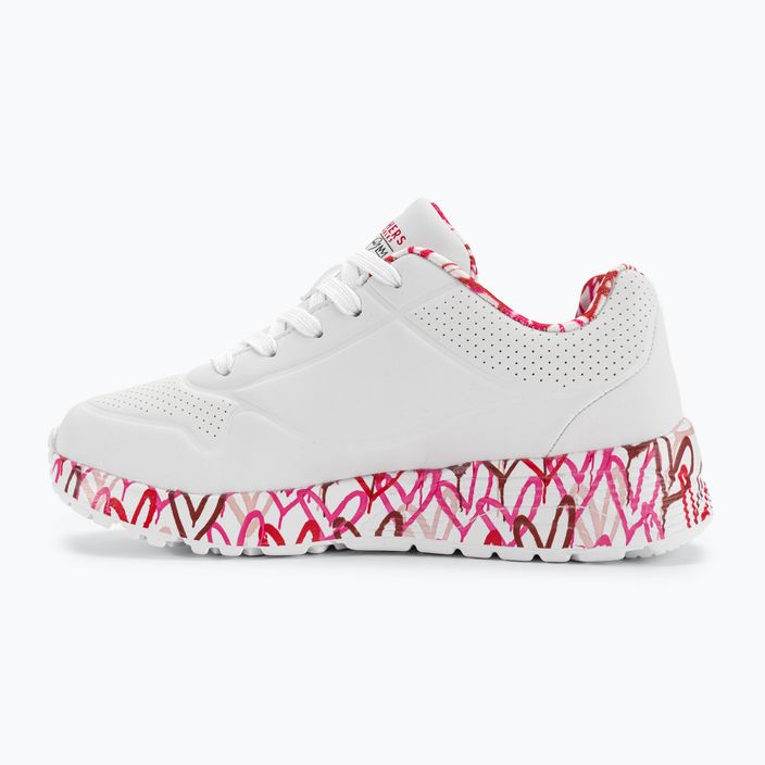 SKECHERS Uno Lite Lovely Luv white/red/pink children's sneakers 10