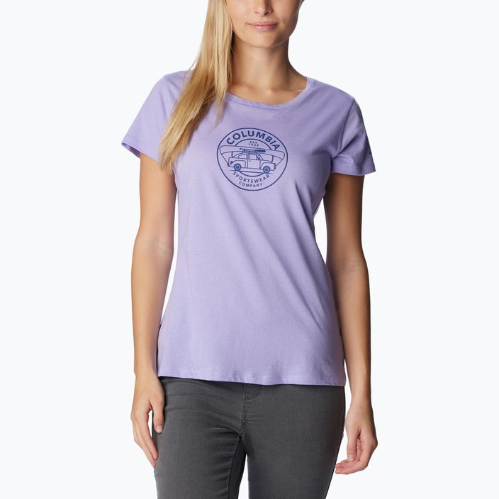 Women's trekking shirt Columbia Daisy Days Graphic purple 1934592535 4