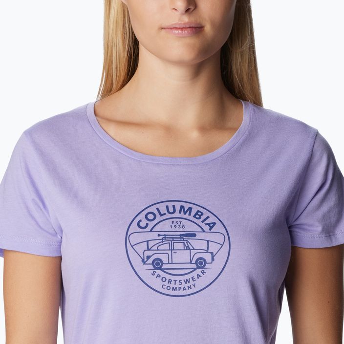 Women's trekking shirt Columbia Daisy Days Graphic purple 1934592535 5