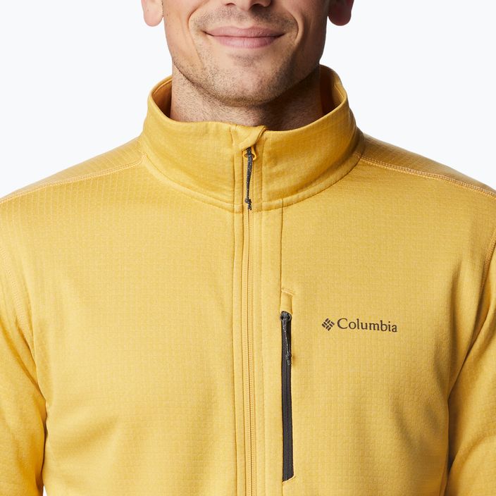 Columbia men's trekking sweatshirt Park View Fleece FZ yellow 1952222 6