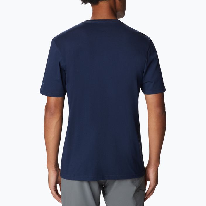 Columbia Rapid Ridge Graphic men's trekking shirt navy blue 1888813470 2